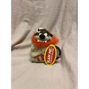 Vintage Looney Tunes Taz Tasmanian Devil TNT Plush Beanbag Toy by Applause NWT